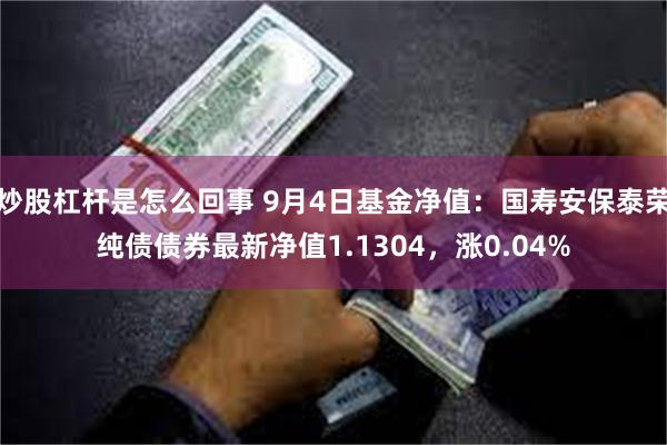 炒股杠杆是怎么回事 9月4日基金净值：国寿安保泰荣纯债债券最新净值1.1304，涨0.04%